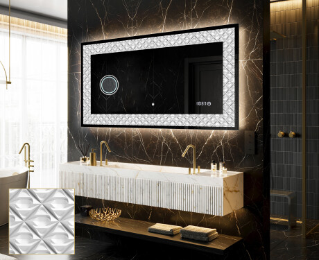 Backlit Decorative Mirror - Marble Uplift