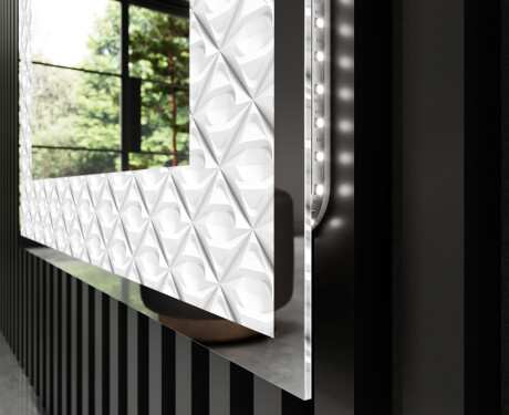 Backlit Decorative Mirror - Marble Uplift #3