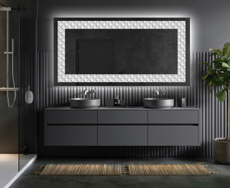 Backlit Decorative Mirror - Marble Uplift #5