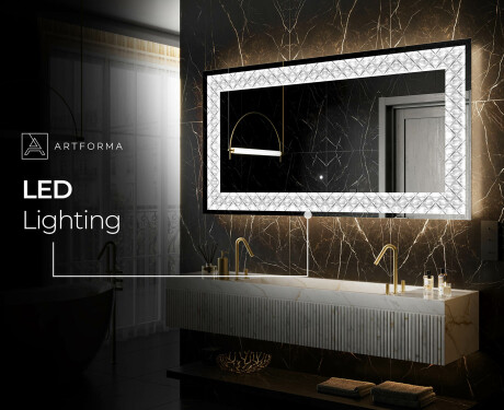 Backlit Decorative Mirror - Marble Uplift #6