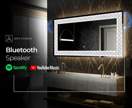 Backlit Decorative Mirror - Marble Uplift #7