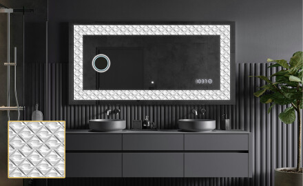 Backlit Decorative Mirror - Marble Uplift