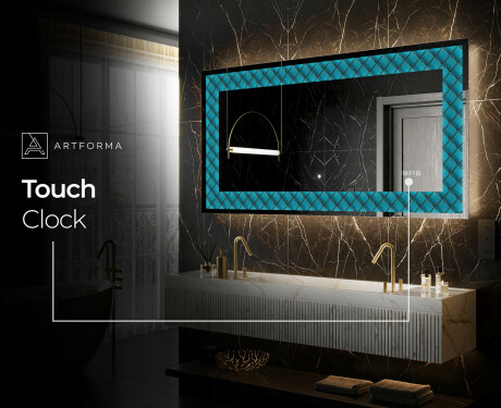 Backlit Decorative Mirror - Blue Harmonies #8