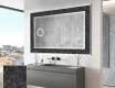 Backlit Decorative Mirror - Dark Elegance