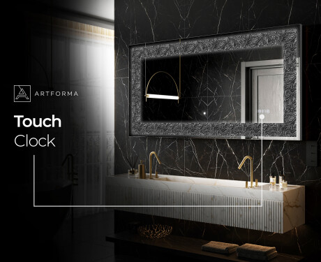 Backlit Decorative Mirror - Dark Elegance #9