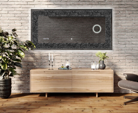 Backlit Decorative Mirror - Dark Elegance #5