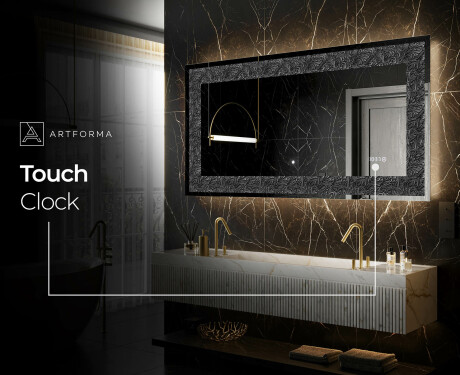 Backlit Decorative Mirror - Dark Elegance #8