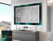 Backlit Decorative Mirror - Spiraling vortex