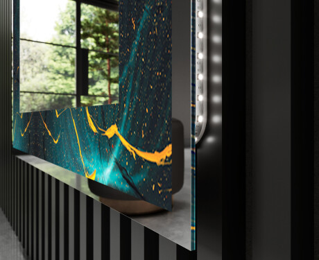 Backlit Decorative Mirror - Spiraling vortex #3