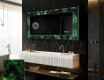 Backlit Decorative Mirror - Malachite Magic