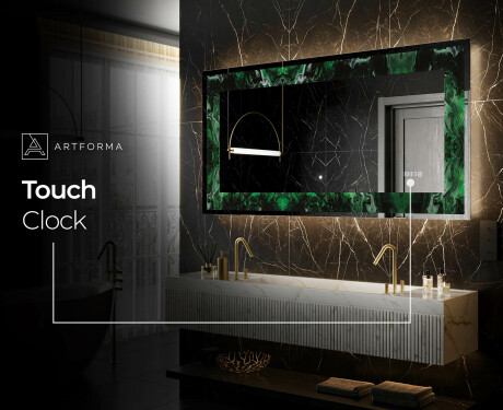 Backlit Decorative Mirror - Malachite Magic #8