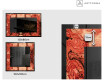 Backlit Decorative Mirror - Fiery Reflections #2