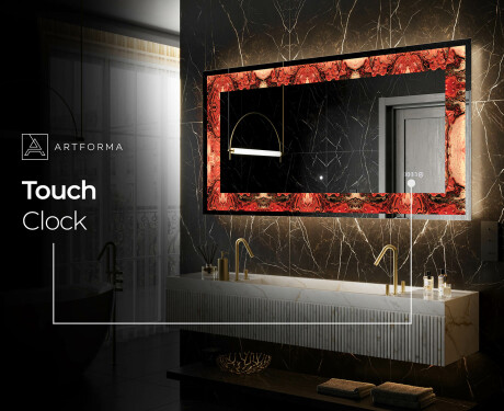 Backlit Decorative Mirror - Fiery Reflections #8