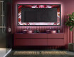 Backlit Decorative Mirror - Ruby Rhythms #5