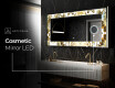 Backlit Decorative Mirror - Golden Streaks #11