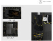 Backlit Decorative Mirror - Golden Veins #2