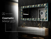 Backlit Decorative Mirror - Cascading Flowers #11
