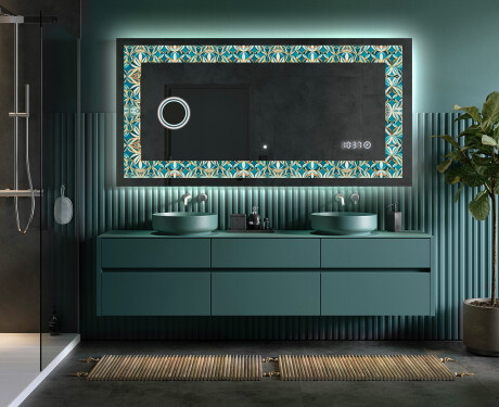 Backlit Decorative Mirror - Floral Elevations #5