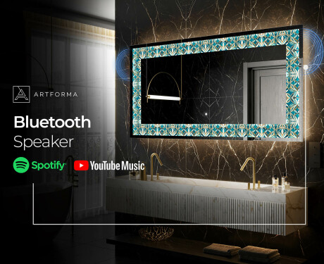 Backlit Decorative Mirror - Floral Elevations #9