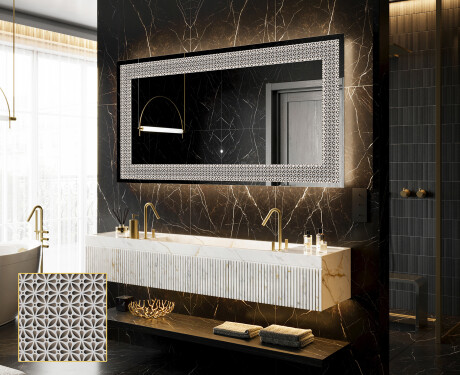 Backlit Decorative Mirror - Dynamic Circles