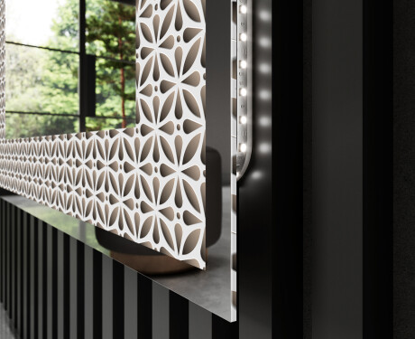 Backlit Decorative Mirror - Dynamic Circles #3