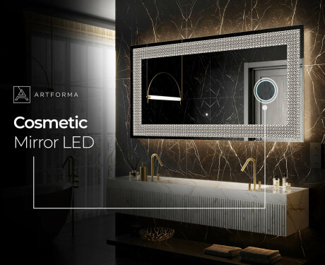 Backlit Decorative Mirror - Dynamic Circles #6