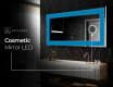 Backlit Decorative Mirror - Symmetrical Diamonds #8