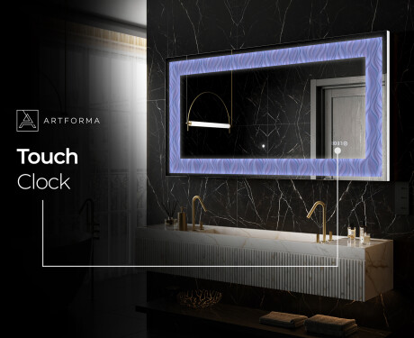 Backlit Decorative Mirror - Colorful Ruffles #10