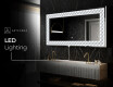 Backlit Decorative Mirror - Inspiring Lines #9
