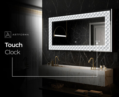 Backlit Decorative Mirror - Inspiring Lines #10