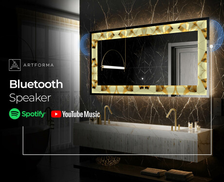 Backlit Decorative Mirror - Glow Geometry #9