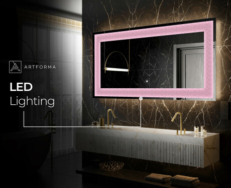 Backlit Decorative Mirror - Experimental Compositions #7