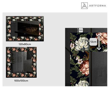 Backlit Decorative Mirror - Plant Rhythms #2