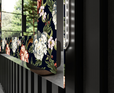 Backlit Decorative Mirror - Plant Rhythms #3