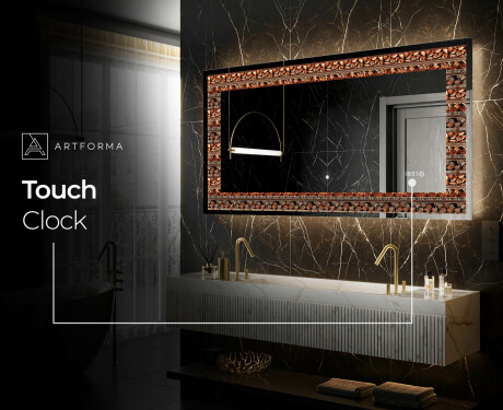 Backlit Decorative Mirror - Abstract Leaves #6