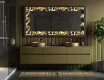 Backlit Decorative Mirror - Floral Symmetries #7