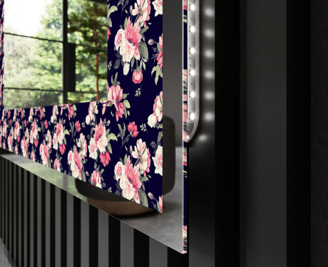 Backlit Decorative Mirror - Floral Layouts #3