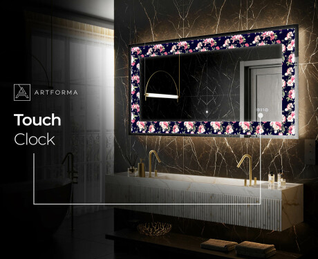 Backlit Decorative Mirror - Floral Layouts #6