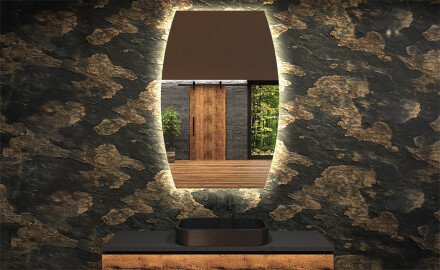 Irregular Mirror LED Lighted decorative design M221