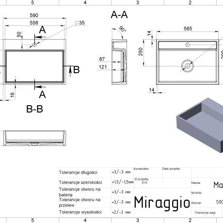 MARES 600 Sink #5