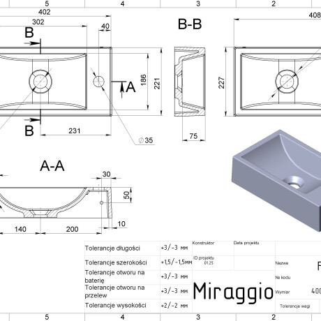 FARO L MIRASTONE Gray Sink #2