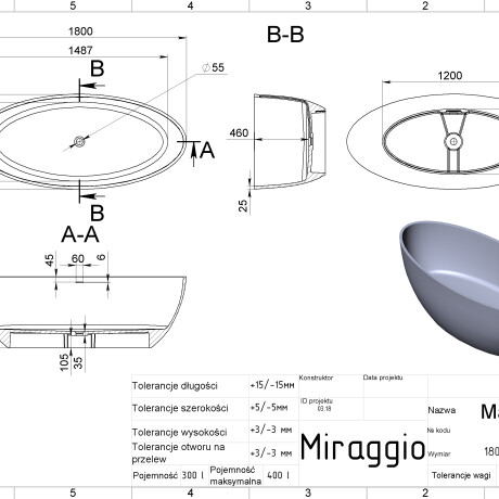 MADONNA MIRASOFT Bathtub #1