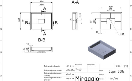 CAPRI MIRASOFT Sink