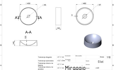 ELLEL MIRASOFT Sink