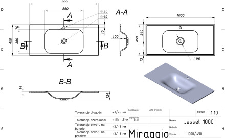 JESSEL 1000 MIRASOFT Sink
