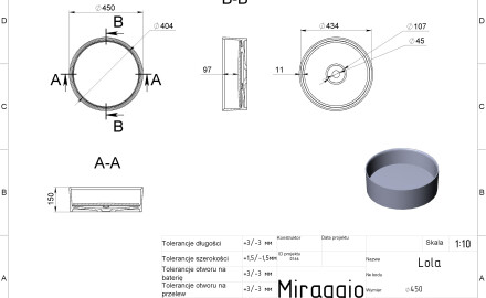 LOLA MIRASOFT Sink