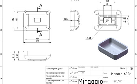 MONACO MIRASOFT Sink