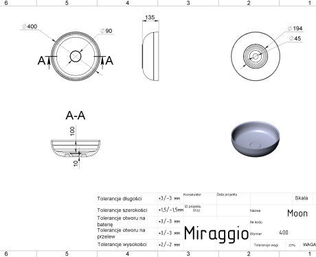 MOON MIRASOFT Sink