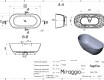 SAPFIRE MATT Bathtub