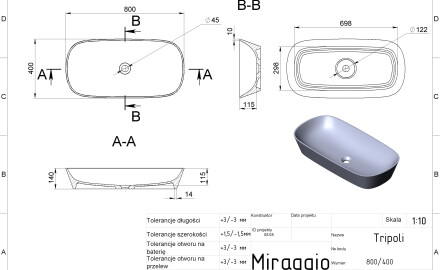 TRIPOLI MIRASOFT Sink
